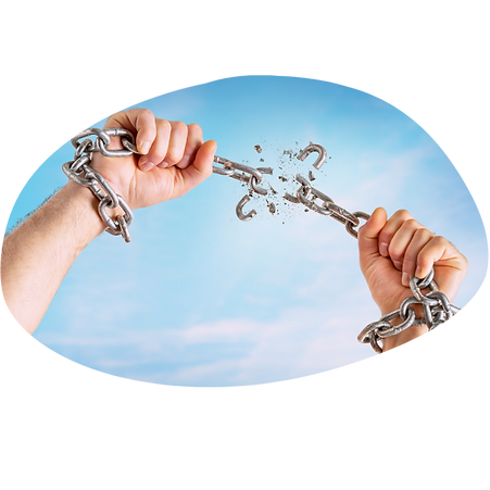 main qui brises des chaine