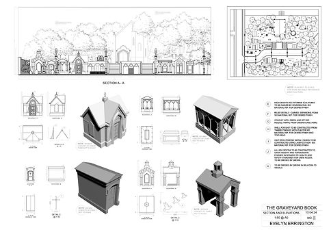 The Graveyard Book CAD SECTION AND ELEVATIONS