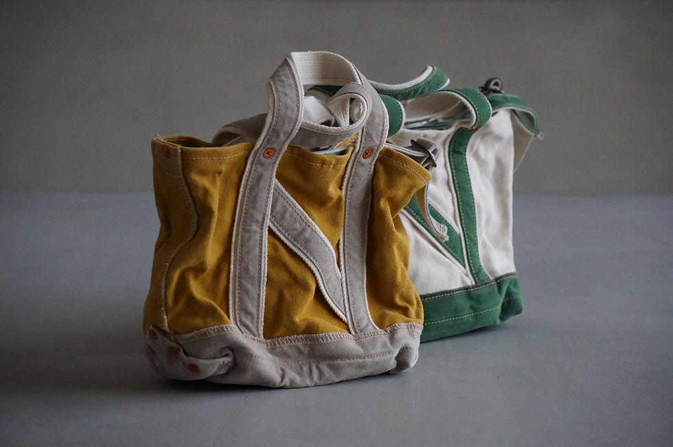 サムネイル： NICENESS  "M.LESH" Aged Effect NN Shoulder Tote Bag Mini (2 Colors)