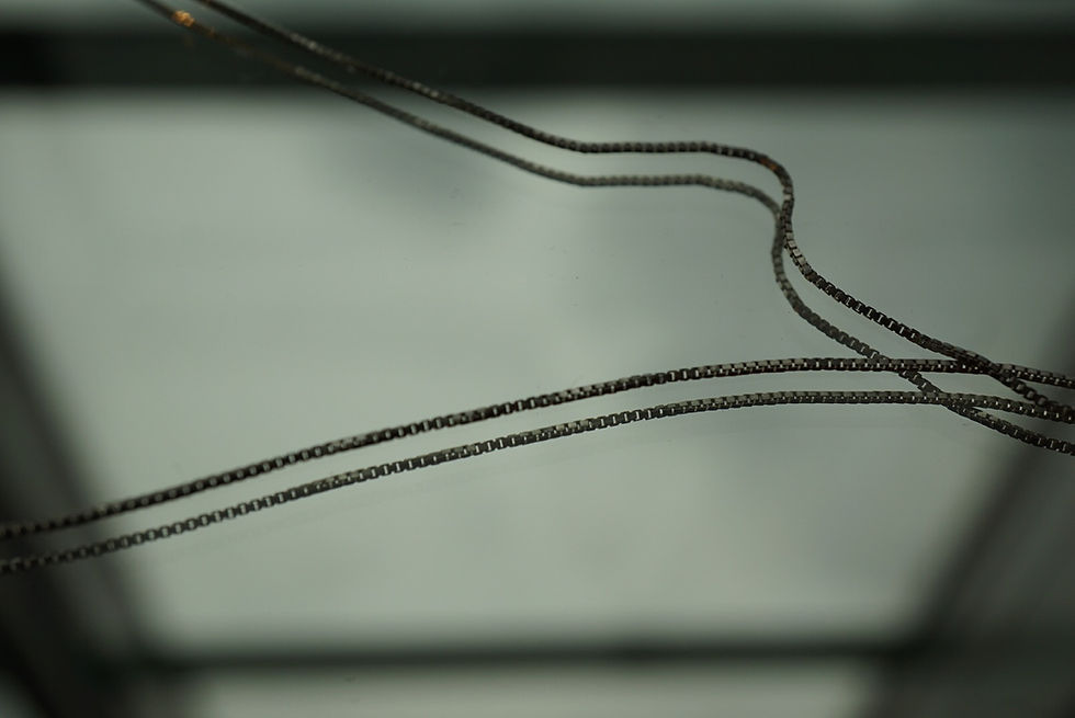 サムネイル： DAN TOMIMATSU  Rope Sew Necklace (Silver × Yellow Gold)