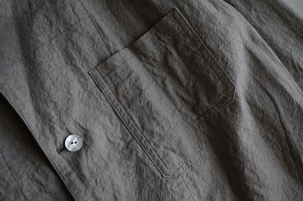 サムネイル： akihiro otani  Tailored Coverall (Gray , Dark Bordeaux)