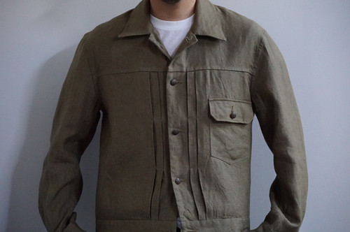 Aquellos Ojos Verdes Trucker Jacket (Olive) | unum