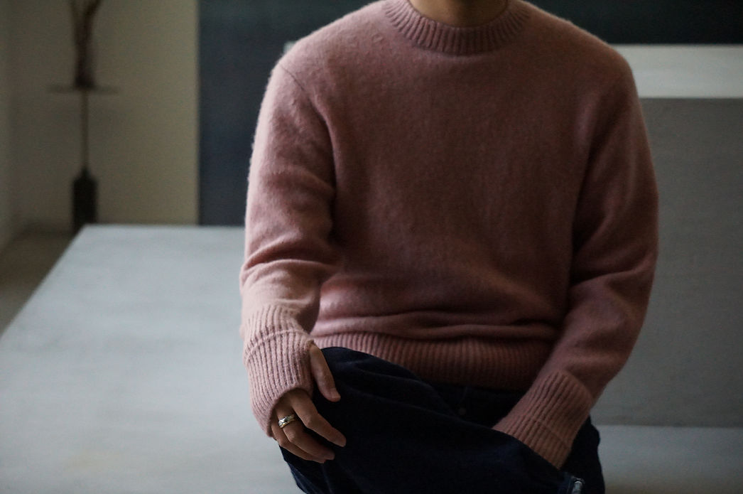 MAATEE&SONS Cashmere Pullover Sweater (Pink) | unum