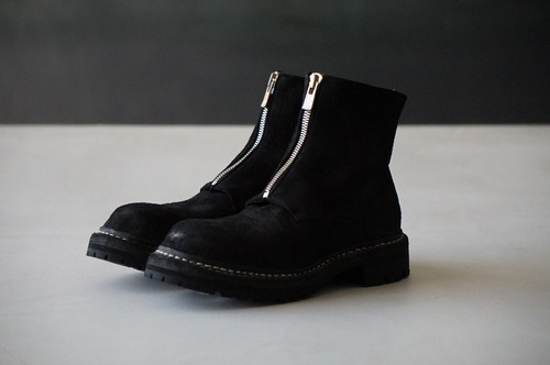 GUIDI Zipped Big Daddy Boots (Black) | unum