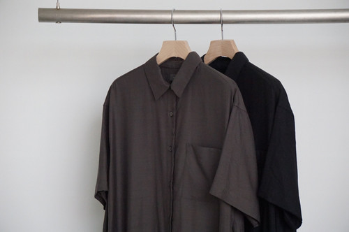 WIRROW / Cupro Cotton Half Sleeve Shirt