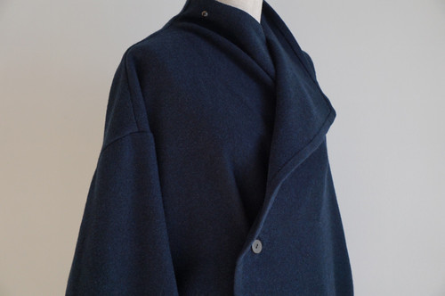 TALK TO ME ドレープコートネイビー