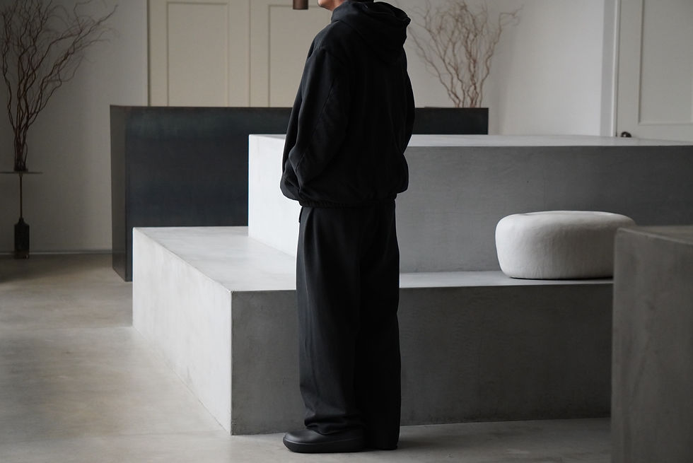 サムネイル： GABRIELA COLL GARMENTS  Fleece Hooded Zipper Jacket (Black)