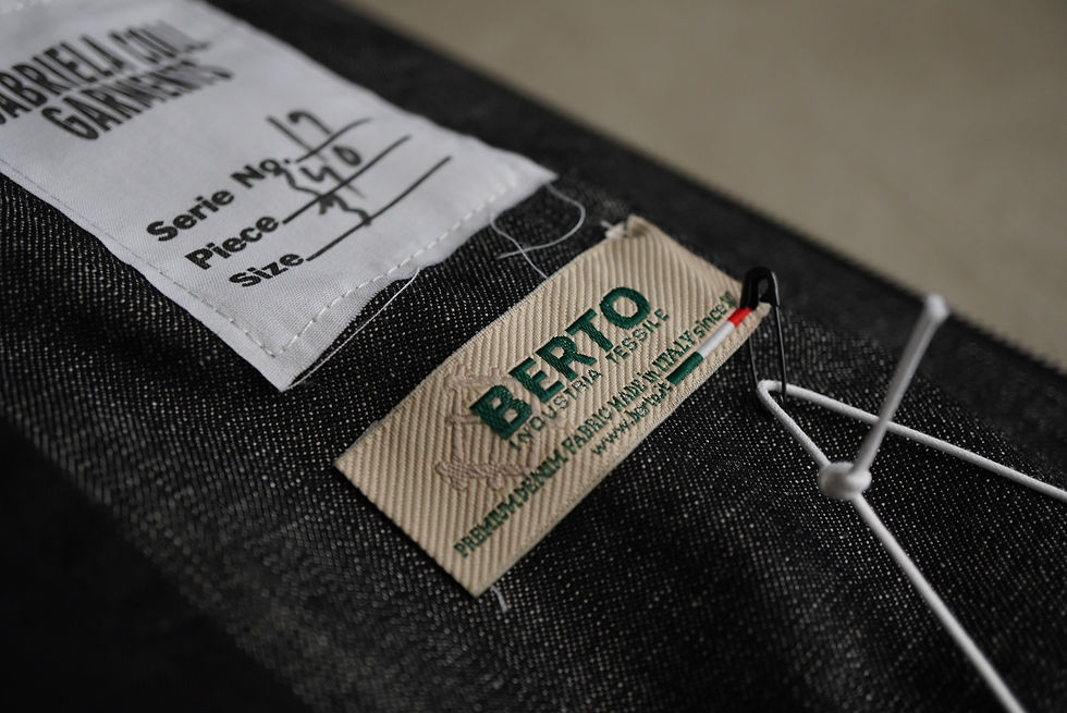 サムネイル： GABRIELA COLL GARMENTS  Denim Padded Jacket (Black)