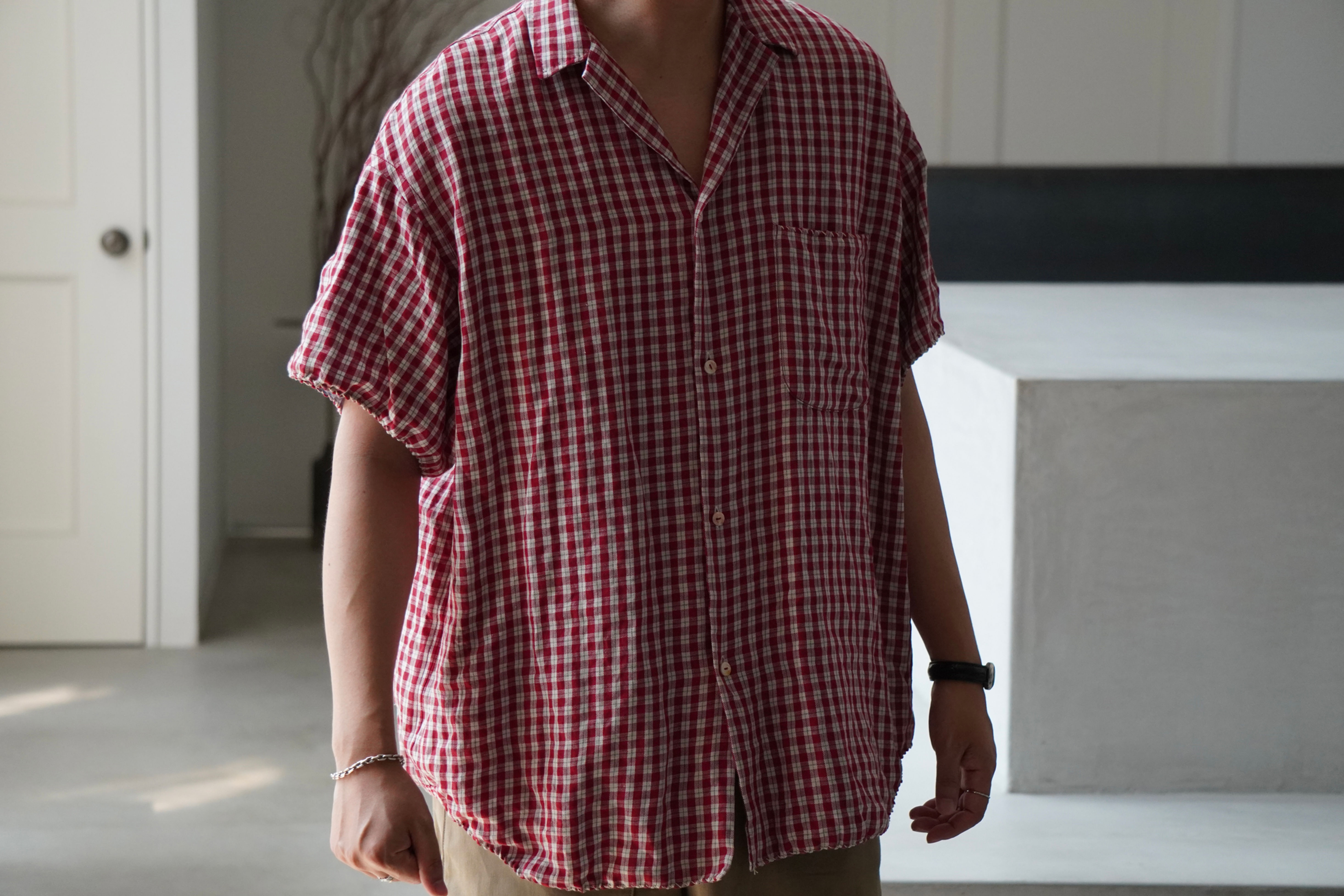 MAATEE&SONS Short Sleeve Shirts "GURIGURI" (Red)