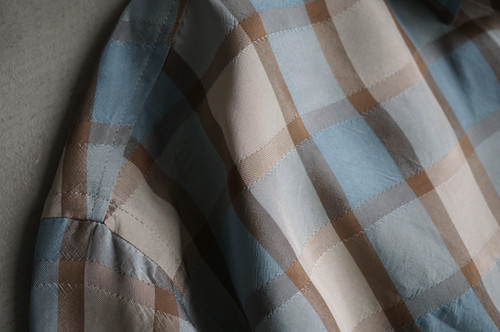 I am dork Hidden Button Shirt (Coral Check) | unum