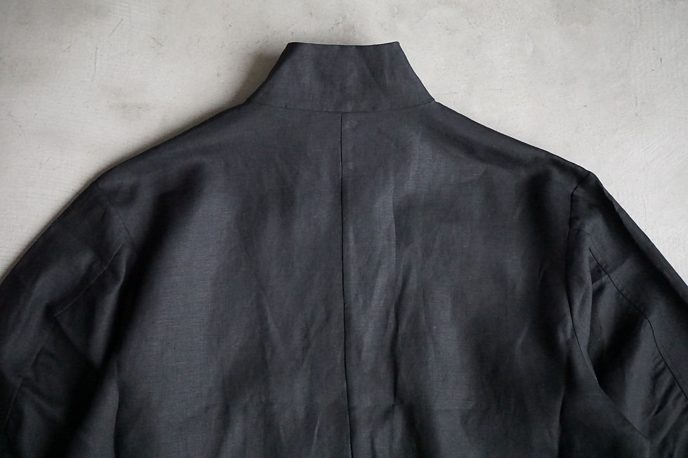 サムネイル： GABRIELA COLL GARMENTS  Linen Zipper Jacket (Black)