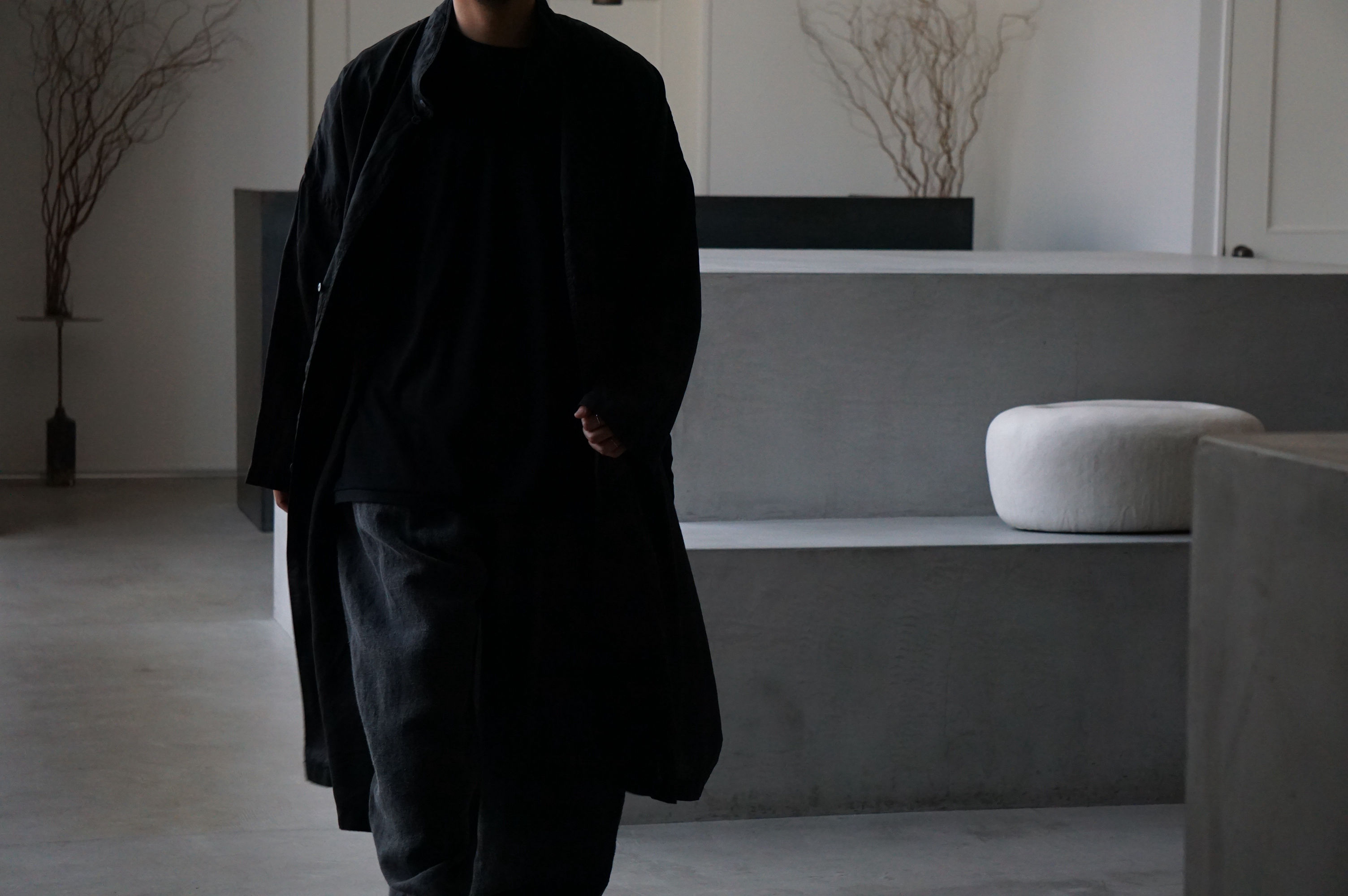 MITTAN  ラミーシルクコート (黒)