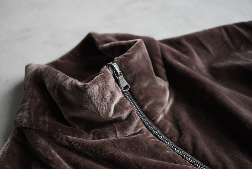 サムネイル： GABRIELA COLL GARMENTS  Cotton Velvet Zipper Jacket (Dust)