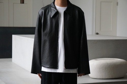 GABRIELA COLL GARMENTS Leather Pocket Jacket (Black) | unum