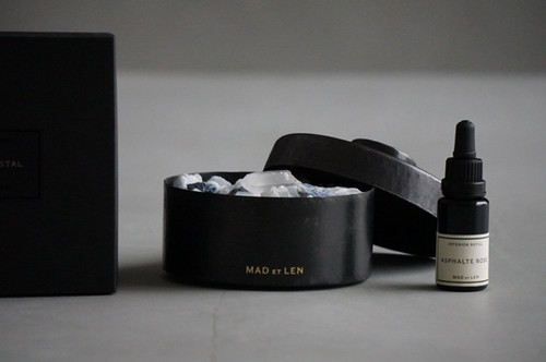 MAD et LEN POT POURRI FLAT FINE STONE BLUE SMALL (ASPHALTE ROSE