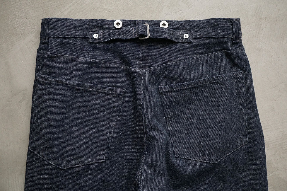 サムネイル： NICENESS  "SHARKY" Raw Denim Twist Jeans (Indigo)