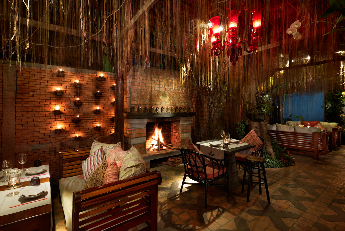 View of the chimney of the restaurant "Manda de Laos"