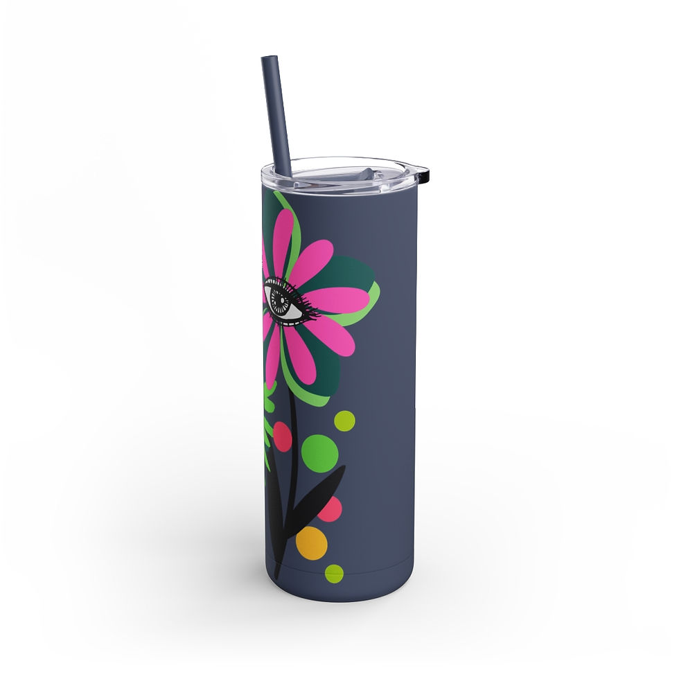 Thumbnail: Eye Blooms - Maars Maker Skinny Matte Tumbler, 20oz