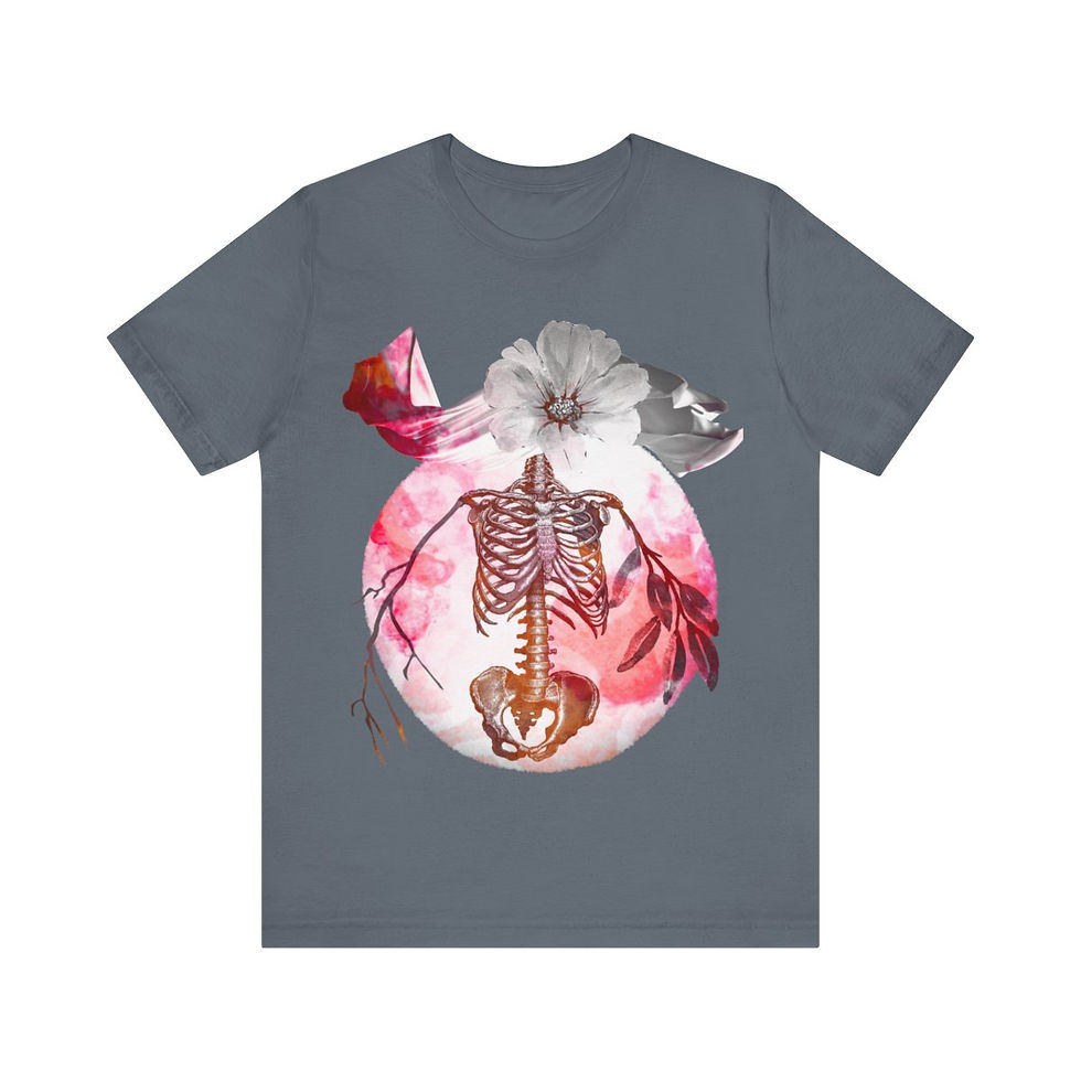 Thumbnail: Bone Flora Red - Unisex Jersey Short Sleeve Tee