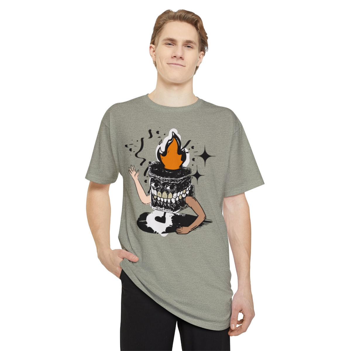 Fire Dentures -Unisex Long Body Urban Tee