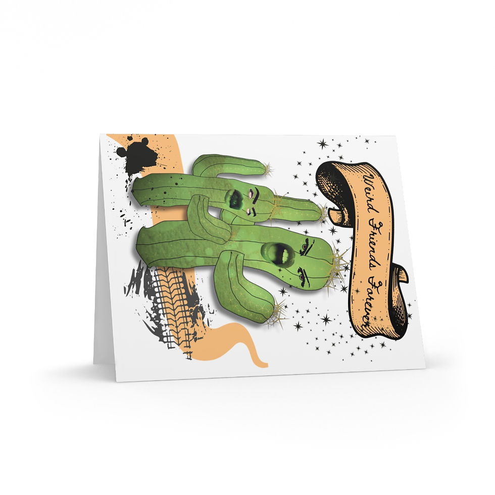 Thumbnail: Weird Friends Forever -Greeting cards (8, 16, and 24 pcs)