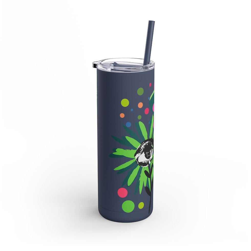 Thumbnail: Eye Blooms - Maars Maker Skinny Matte Tumbler, 20oz