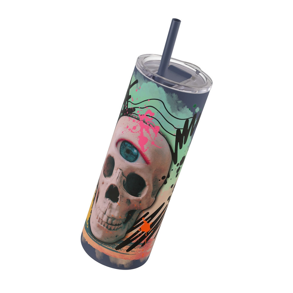 Thumbnail: Third Eye Skull - Maars Maker Skinny Matte Tumbler, 20oz