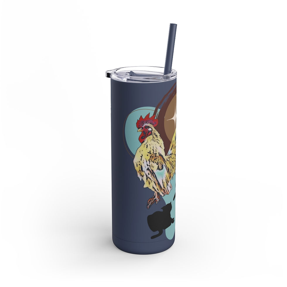 Thumbnail: Rooster Cats -Maars Maker Skinny Matte Tumbler, 20oz