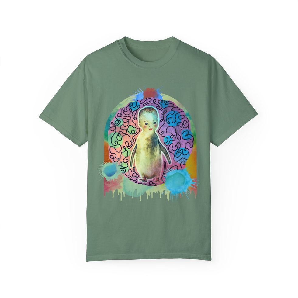 Thumbnail: Baby Penguin - Unisex Garment-Dyed T-shirt