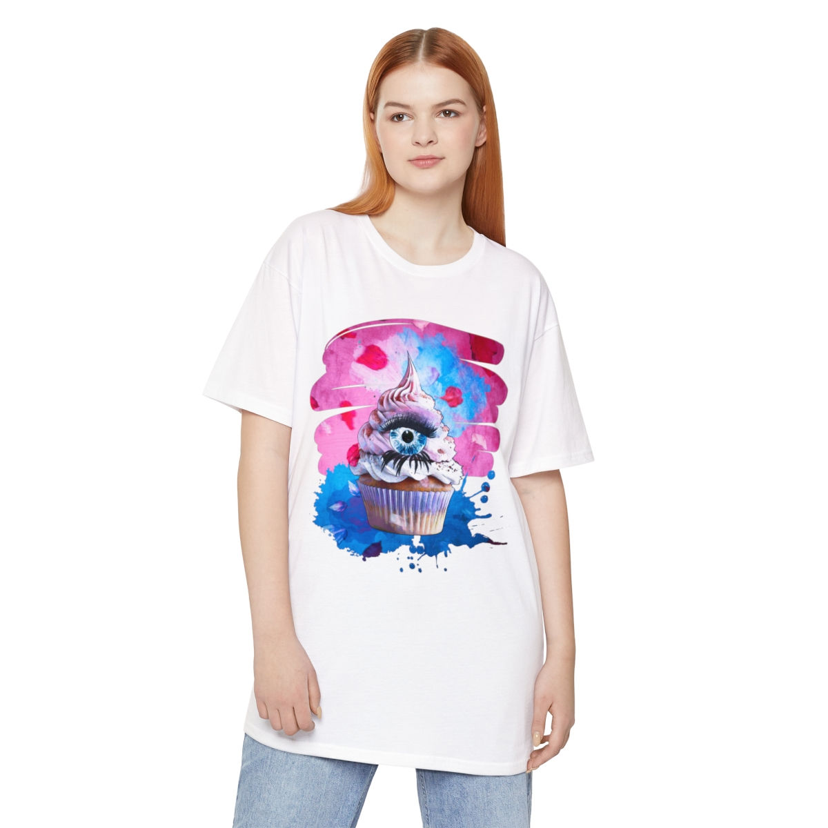Cupcake Eye -Long Body Urban Tee Unisex