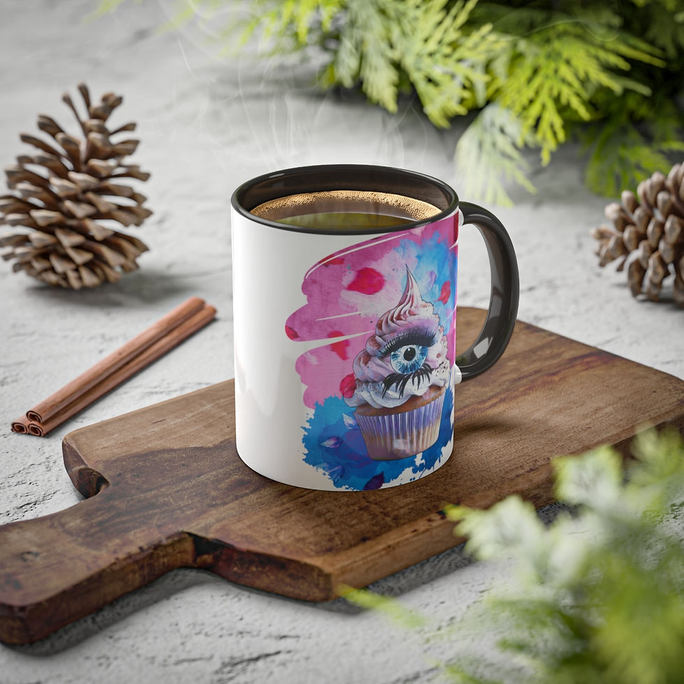 Thumbnail: Cupcake Eye Colorful Mugs, 11oz