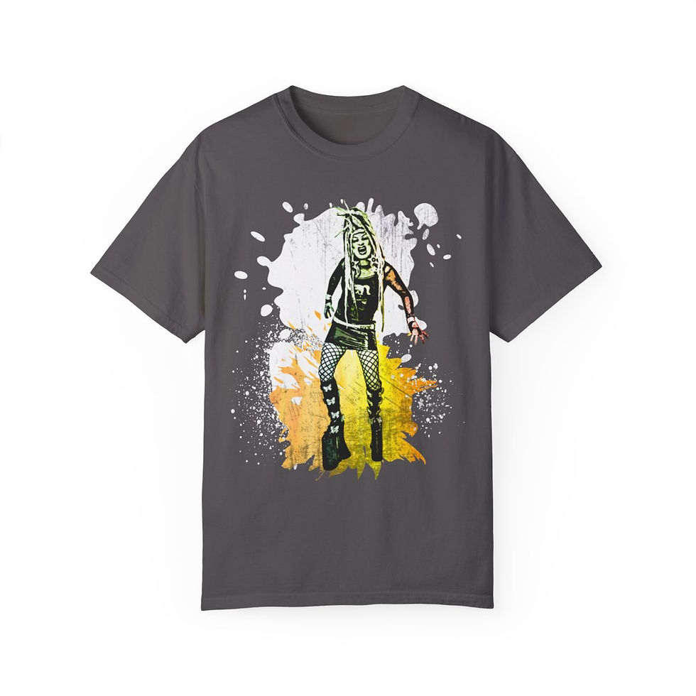 Thumbnail: Heidi Ho Bad Ass Boots - Unisex Garment-Dyed T-shirt