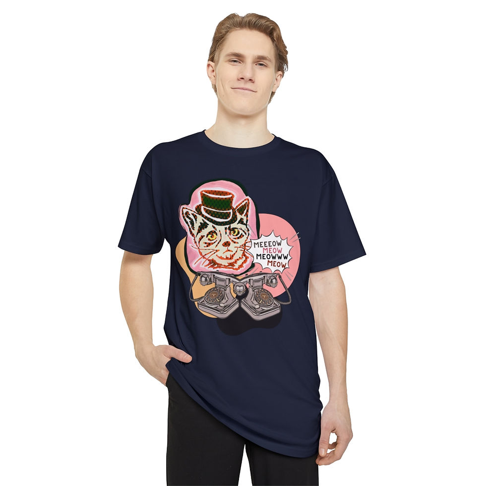 Thumbnail: Meow Cat -Unisex Long Body Urban Tee