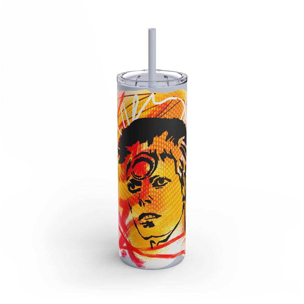 Thumbnail: Ziggy Stardust - Maars Maker Skinny Matte Tumbler, 20oz