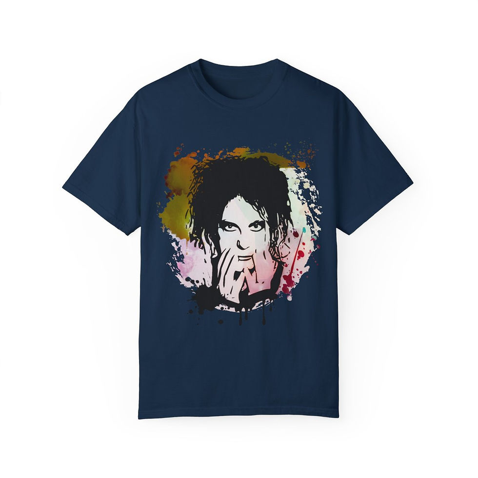Thumbnail: Robert Smith fan art - Unisex Garment-Dyed T-shirt