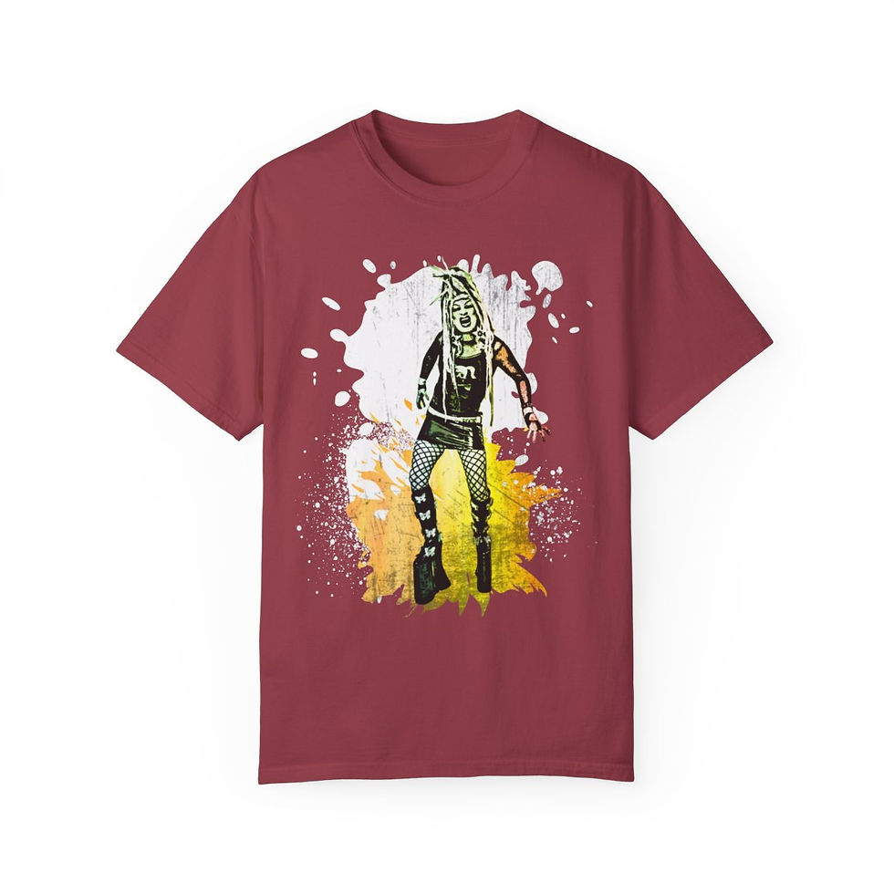 Thumbnail: Heidi Ho Bad Ass Boots - Unisex Garment-Dyed T-shirt