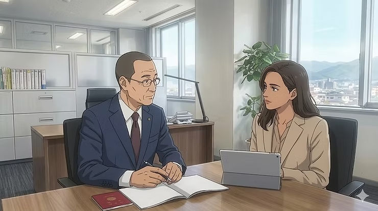 愛媛県西条市の山本行政書士事務所(山本克徳)へのビザ取得に関する無料相談窓口イメージ