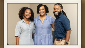 Dr. Ramona Perry, Ebonie Guyton, and Remby Perry. Captured at the 2025 HBU Ambassador Graduation