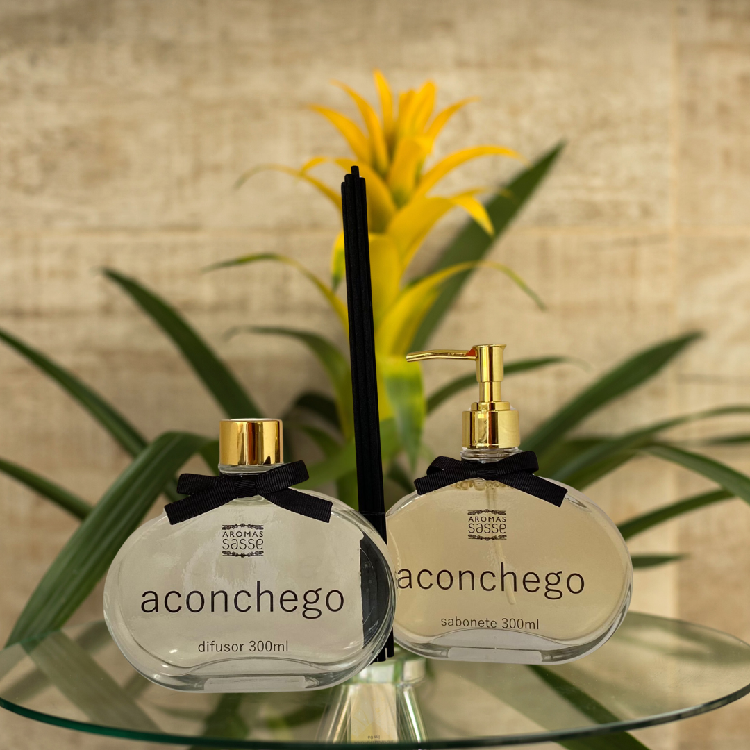 Kit Difusor + Sabonete Líquido Aconchego - Vidro 300ml