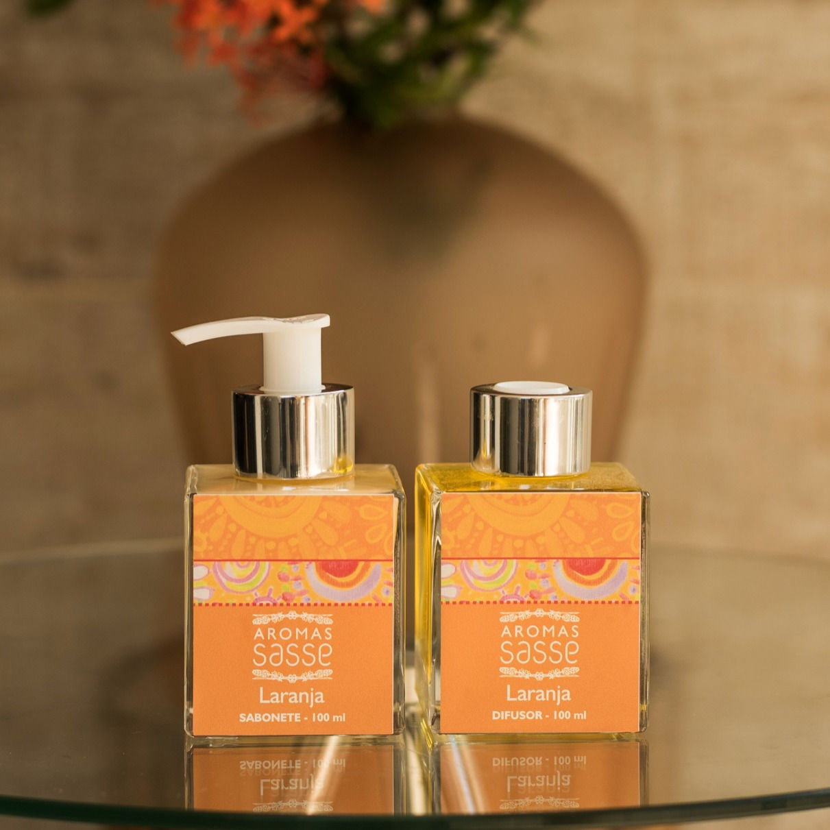 Kit Sabonete + Difusor Laranja - Vidro 100ml