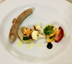 自家製サルシッチャと野菜のグリル