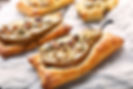 Savoury pear tart, a delicious and unique dessert option offered by CCSL for staff catering and workplace dining.
