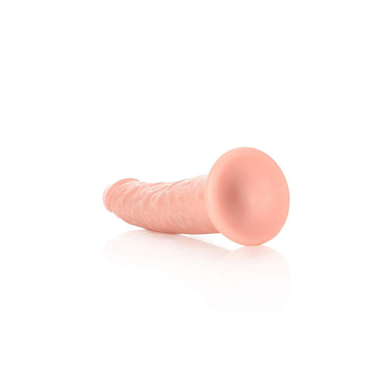 Thumbnail: REALROCK Realistic Slim Dildo without Balls - 15.5 cm
