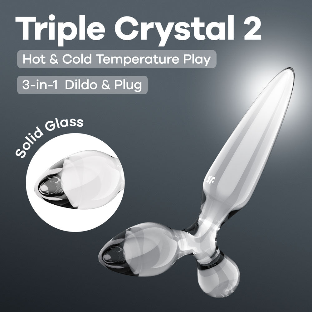 Satisfyer Triple Crystal 2 - Clear