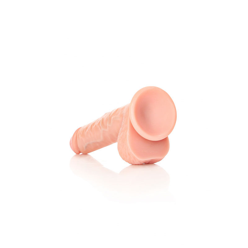 Thumbnail: REALROCK Straight Realistic Dildo with Balls - 18 cm