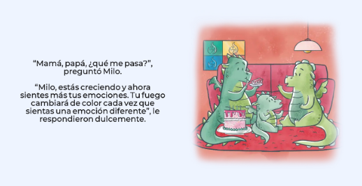 Miniatura: Milo el dragón y su fuego de colores