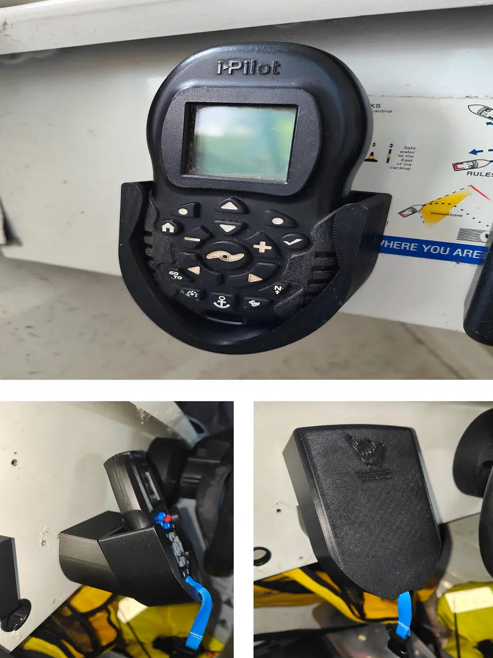 Thumbnail: Minn Kota iPilot Geo-Spot Remote Mount: PETG Holder, Cover, Angle Options