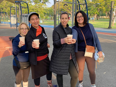 חיוך של אחרי אימון בוקר