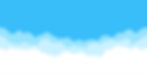 Cartoony white clouds in blue sky background