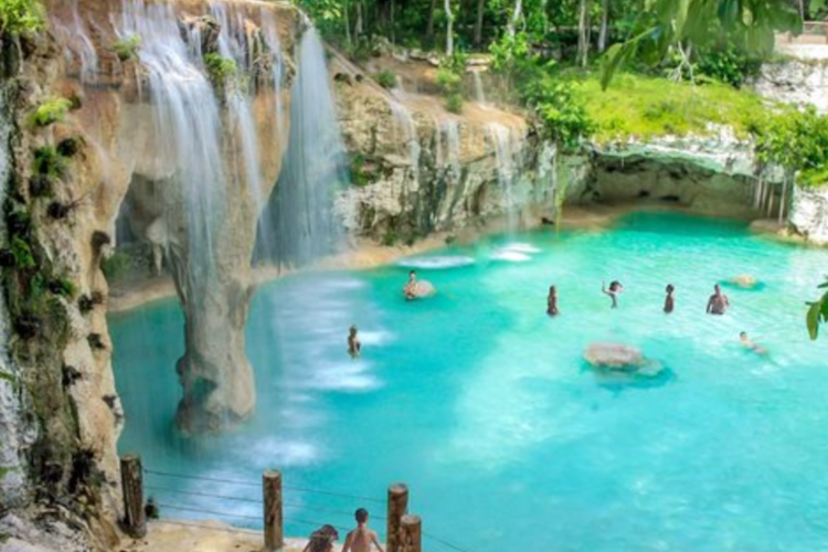Lush tropical forest and cliffs at Cap Cana